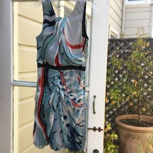 Silk abstract patterned DVF dress